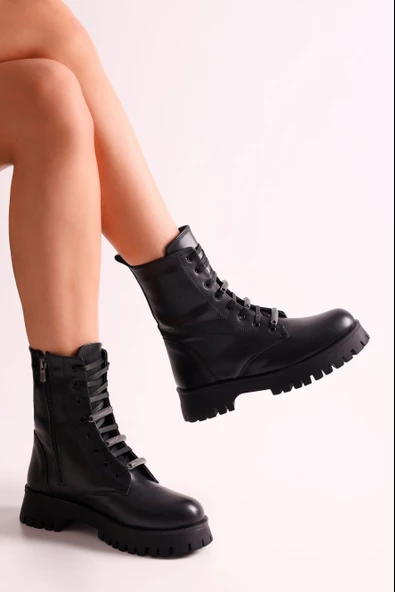 SOLMAZ BOWEN SİYAH RENK KADIN POSTAL - Resim 3