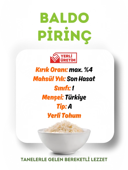 Mytat Doğal Yerli Üretim Baldo Pirinç 2.5 kg - 3