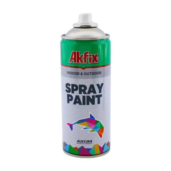 Akfix Kalıcı Akrilik Sprey Boya Parlak Yeşil 400 ml Tasarım Metal Ahşap Plastik Beton Yüzey Boyama - 4