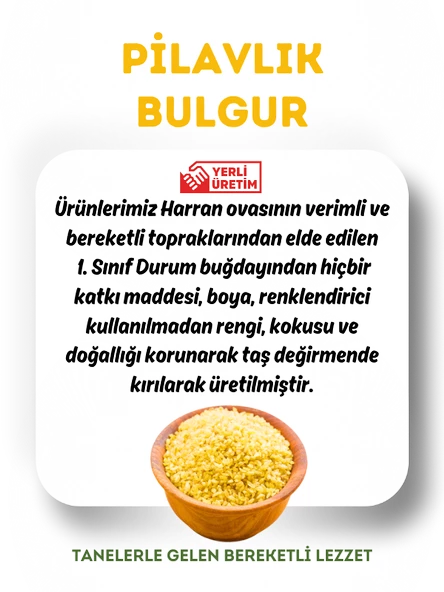 Mytat Doğal Yerli Üretim Pilavlık Bulgur 5 kg (ÇUVAL) - 3