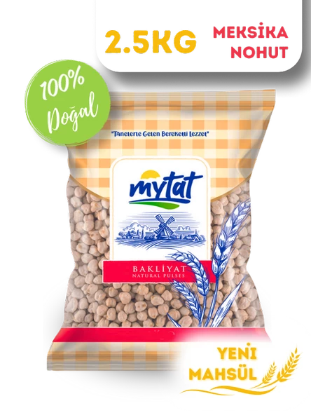 Mytat Doğal Beyaz Meksika Nohut (42-44) 2.5 kg