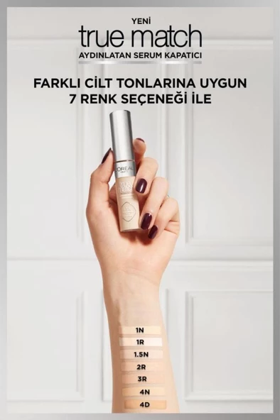 Loreal Paris True Match Aydınlatan Serum Kapatıcı - 4D Light Medium 11 ml - 7