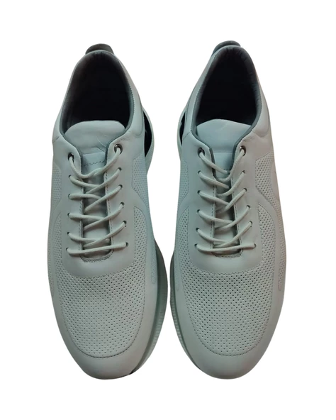 Voyager 4964 Erkek Beyaz Nata Deri Günlük Spor Ayakkabı - 6