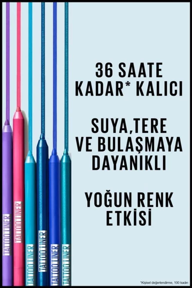 Maybelline New York Tattoo Liner Jel Göz Kalemi - Purple Pop - Resim 2