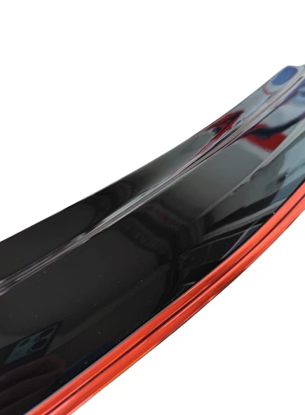 Peugeot Bipper Çift Sıra Kırmızı Kromlu Cam Rüzgarlığı 2-Li Tüm Yıllar - 2