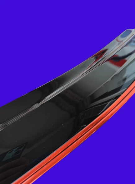 Peugeot 508 Çift Sıra Kırmızı Kromlu Cam Rüzgarlığı - Resim 3