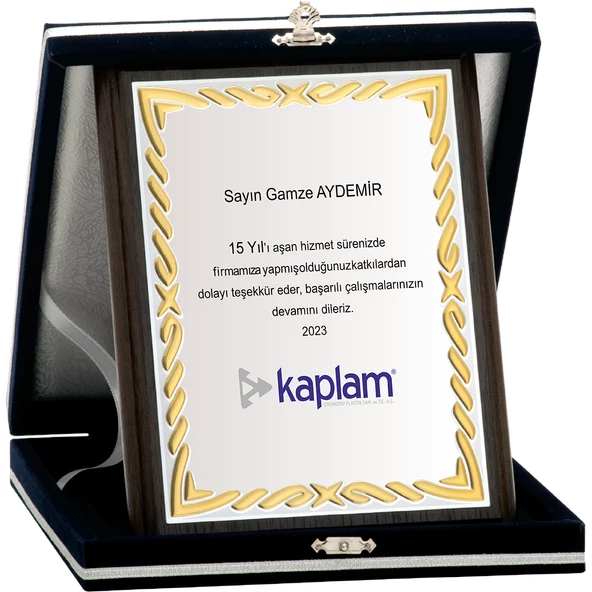ODAK KUPA - Ahşap Plaketler - PL-021-M B - 15x20 cm