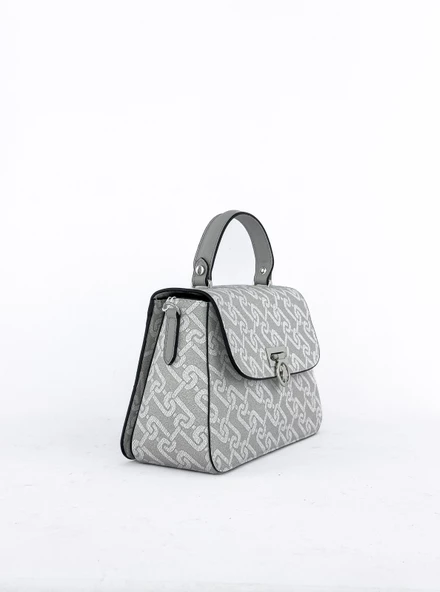 U.S. Polo Assn. Çapraz Askılı Kadın Çanta Beyaz-Gri Us24102 - 2