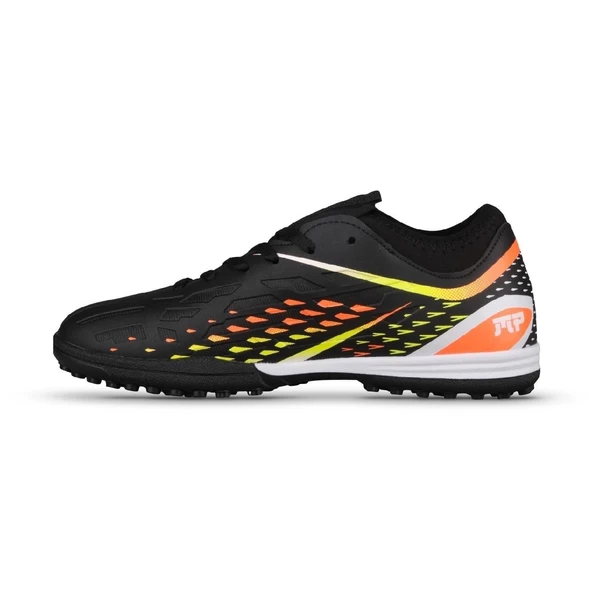 M.P Unisex Bağcıklı Siyah-Turuncu Halı Saha Futbol Ayakkabısı 241-1358GR - 2