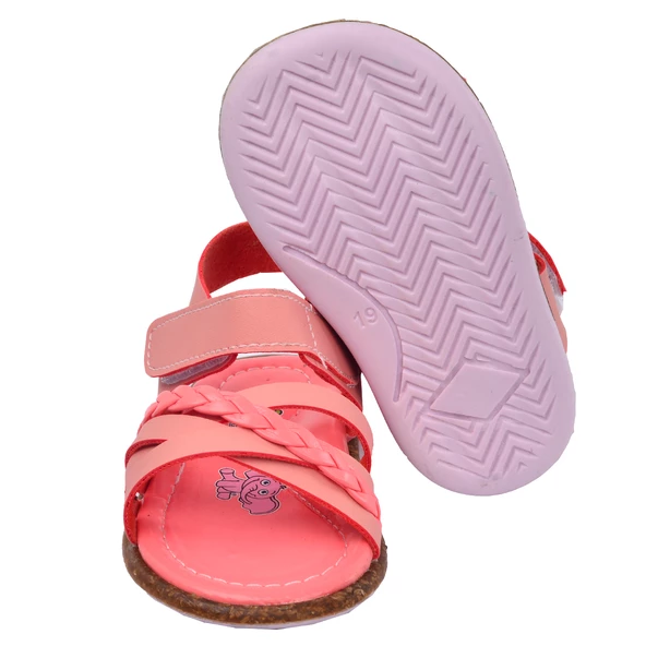 Kiko Kids Kız Bebek  İlk Adım Sandalet Şb 2311-20 Somon - Resim 3