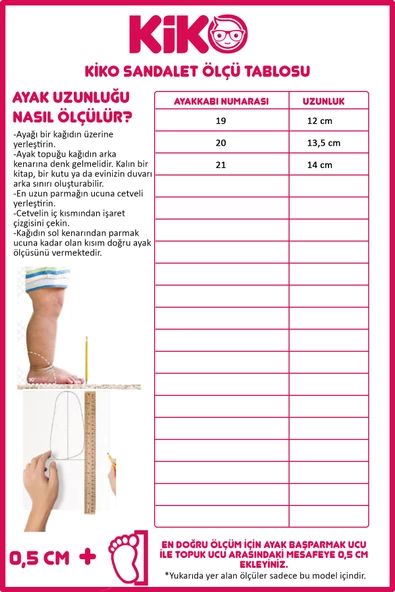 Kiko Kids Kız Bebek  İlk Adım Sandalet Şb 2311-20 Somon - Resim 5