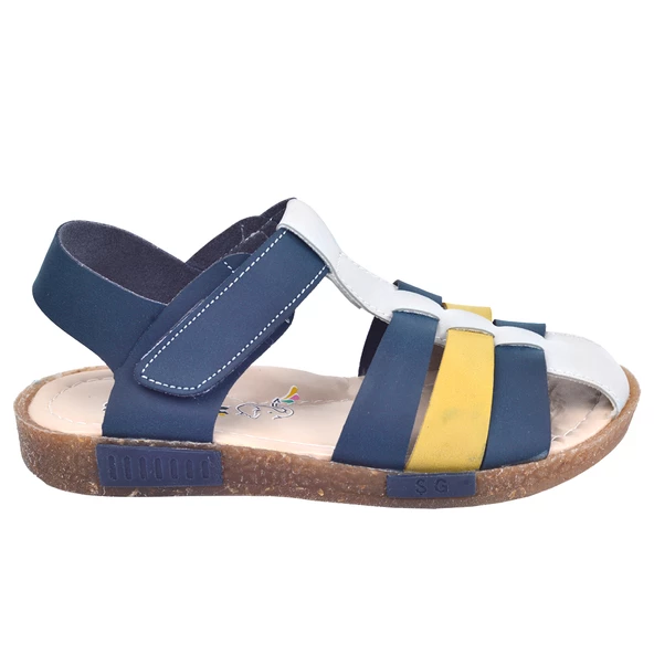 Kiko Kids Erkek Çocuk Sandalet Şb 2479-87 Lacivert - Sarı - 2