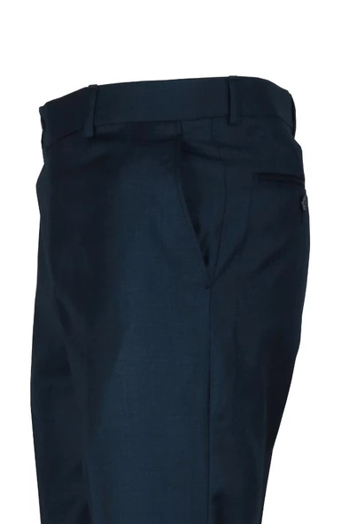 Erkek Lacivert Kumaş Pantolon Normal Kesim RAR01182 - 5