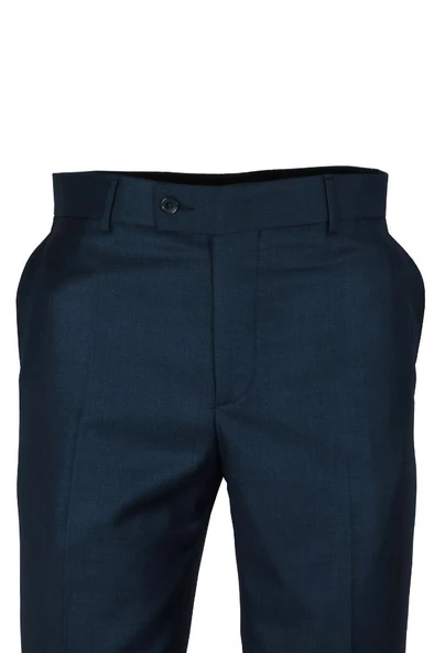 Erkek Lacivert Kumaş Pantolon Normal Kesim RAR01182 - 3
