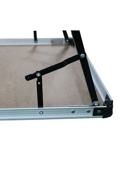 Katlanır Kamp Masası Alüminyum Çerçeve Mdf Üst Tabla (48*68CM) Kamp Piknik Festival Katlanır Masa - 6
