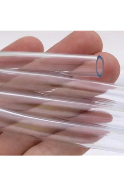 10 Metre Şeffaf Terazi Hortumu İç Çap 6 mm Termosifon Otomobil Kapı Fitili - 3