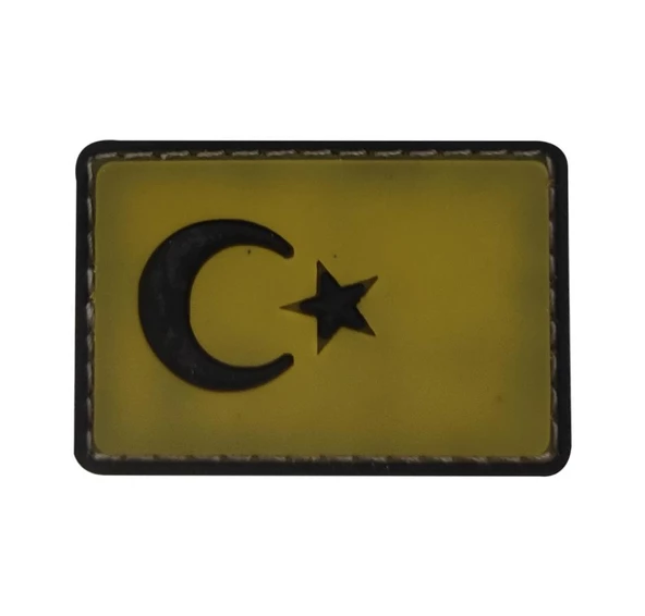 Single Sword BAYRAK Plastik Patch - Peç Küçük Boy 3.5 Cm X 5 Cm - 4