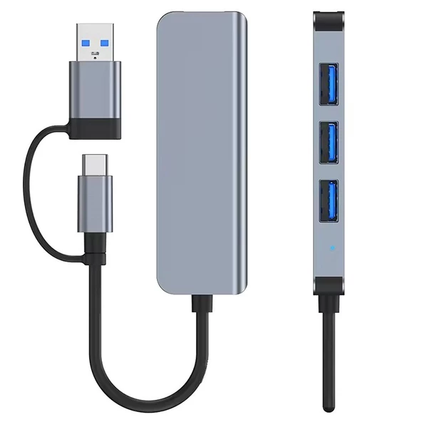 Concord BYL-2013TU 4 İn 1 Usb-A & Type-C Usb Hub Usb Çoğaltıcı