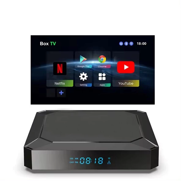 Shoamı SH-SB3 4K HDR10+ Android 13 TV Box 4GB Ram 32GB ROM Sesli Kumanda - 5