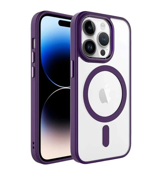 Newface İphone 12 Pro Max Uyumlu Kamera Korumalı Magsafe Telefon Kılıfı - 2