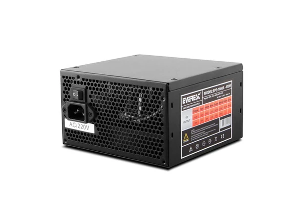 Everest EPS-1660A Peak 460W PFC 4*Sata, 2*6+2 PIN 12 CM FANLI Power Supply