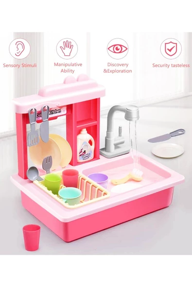 Minik Şefler Dikkat! İnteraktif Lavabo Oyun Seti ile Mutfakta Eğlence Var! - 3