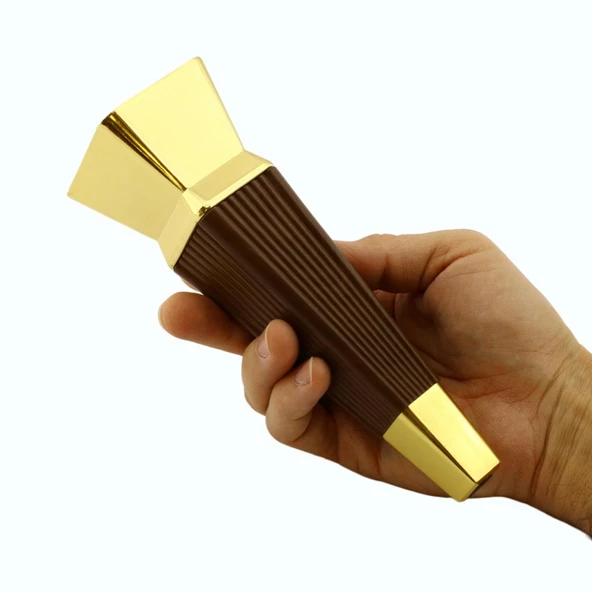 Dempa Lüks Mobilya Kanepe Tv Ünitesi Koltuk Ayağı Konsol Ayakları Kübik Ceviz Altın 20 Cm - 6