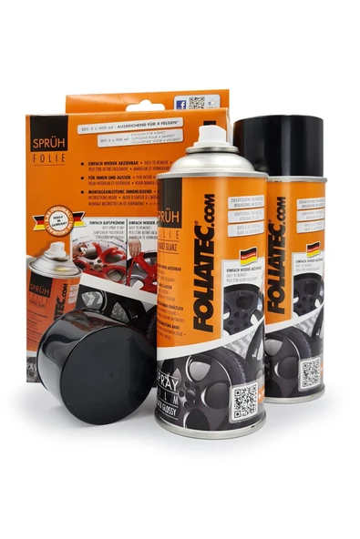 Foliatec Sökülebilir Sprey Folyo Kaplama Seti 2'li Alüminyum Metalik Parlak