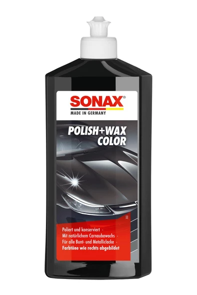 Sonax Renkli Nano Parlatıcı ve Koruyucu Cila Siyah 250 ml