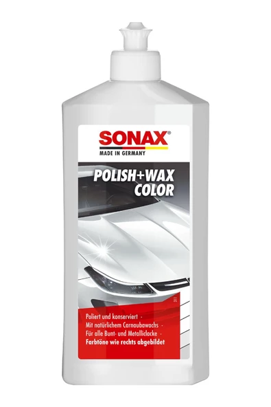 Sonax Renkli Nano Parlatıcı ve Koruyucu Cila Beyaz 250 ml