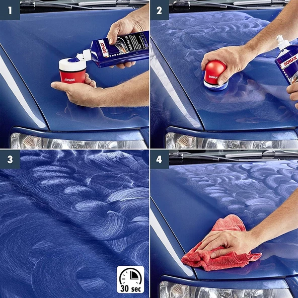 Sonax Renkli Nano Parlatıcı ve Koruyucu Cila Mavi 250 ml - 3