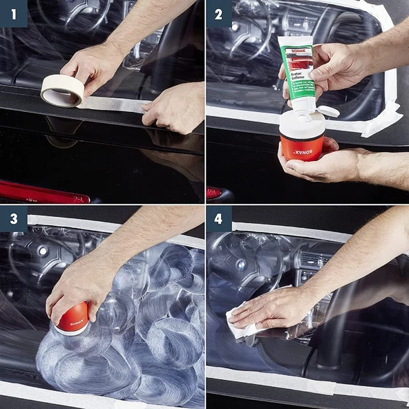 Sonax Plastik Çizik Giderici Cila 75 ml - 4