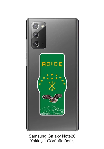 Adige Çerkes Bayrak Telefon Tablet Etiketi - 7
