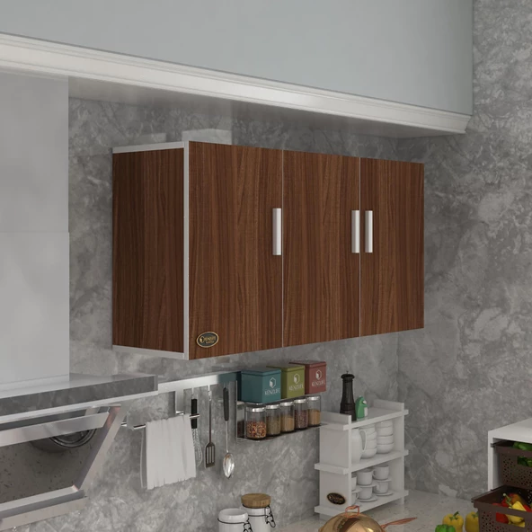 Kenzlife hazır mutfak canna22 cvz 060*120*22 mutfak banyo dolabı kapaklı raflı