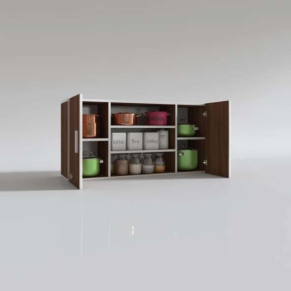 Kenzlife hazır mutfak honnor32 cvz 060*120*32 mutfak banyo dolabı kapaklı raflı - 4