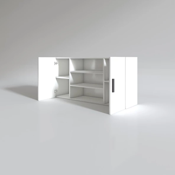 Kenzlife hazır mutfak honnor32 byz 060*120*32 mutfak banyo dolabı kapaklı raflı - 2