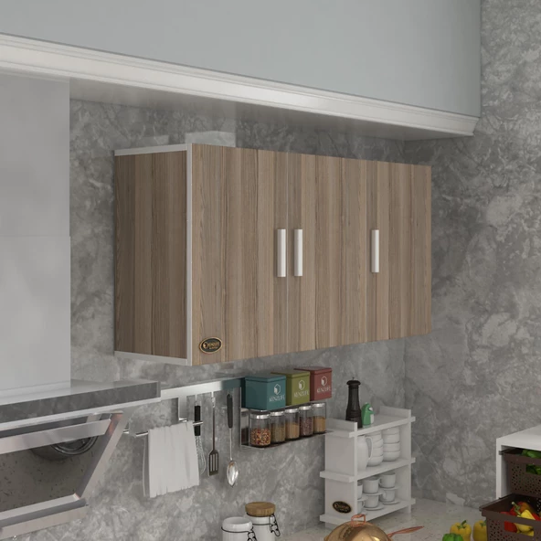 Kenzlife hazır mutfak dirca22 crd 060*120*22 mutfak banyo dolabı kapaklı raflı