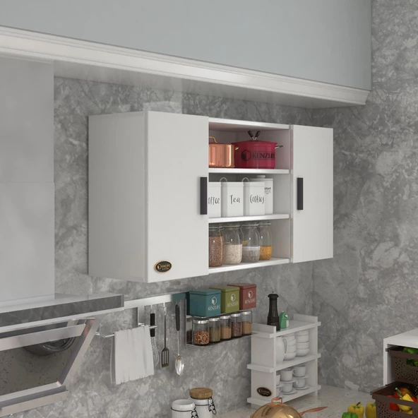 Kenzlife hazır mutfak honnor32 byz 060*120*32 mutfak banyo dolabı kapaklı raflı