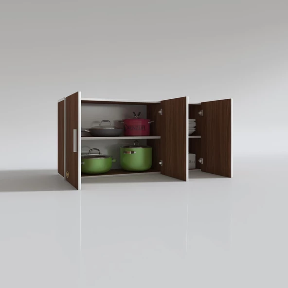 Kenzlife hazır mutfak dirca22 cvz 060*120*22 mutfak banyo dolabı kapaklı raflı - 2