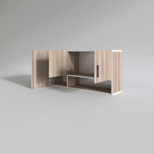 Kenzlife hazır mutfak mirandus22 crd 060*120*22 mutfak banyo dolabı kapaklı raflı - Resim 3