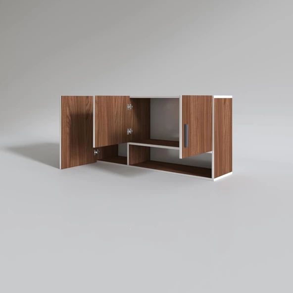 Kenzlife hazır mutfak mirandus32 cvz 060*120*32 mutfak banyo dolabı kapaklı raflı - Resim 2