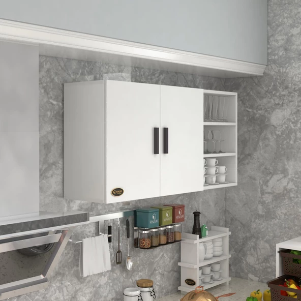 Kenzlife hazır mutfak fulvus22 byz 060*120*22 mutfak banyo dolabı kapaklı raflı