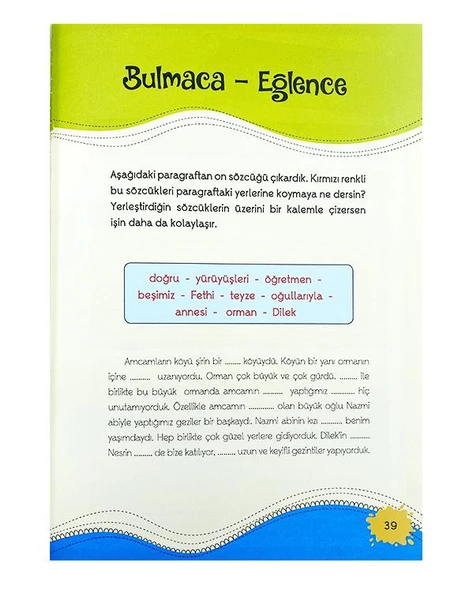 4. Sınıf Hem Okurum Hem Yazarım Öykü Tamamlama Yuva Yayınları - 3