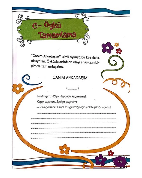 2. Sınıf Hem Okurum Hem Yazarım Öykü Tamamlama Yuva Yayınları - 2