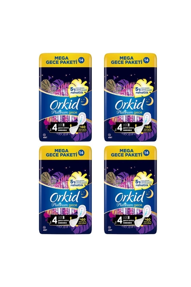 Orkid Orkid Platinum Hijyenik Ped Gece ekstra 56 Adet Anne Kız Paketi - 2