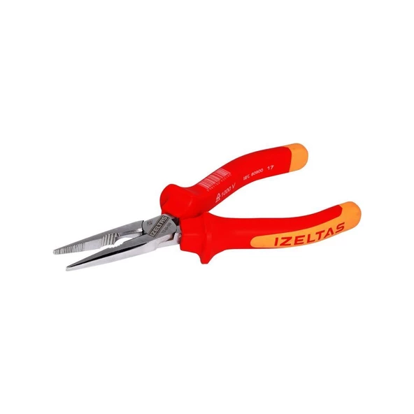 İzeltaş 180 Mm Düz Uçlu 1000V İzoleli Elektrikçi Kargaburun - 2