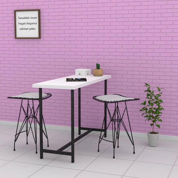 Knsz kafes tel bar taburesi 1 li artis75 syhtalen ofis cafe bahçe mutfak - Resim 2