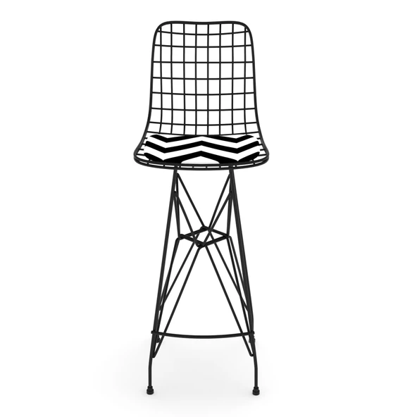 Knsz kafes tel bar sandalyesi 1 li zengin syhaldo 75 cm oturma yüksekliği ofis cafe bahçe mutfak - Resim 3