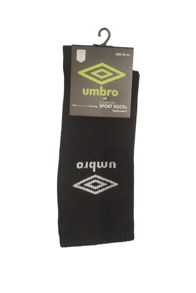 Umbro Antrenman - 40-44 Siyah Spor Çorap - TK0009