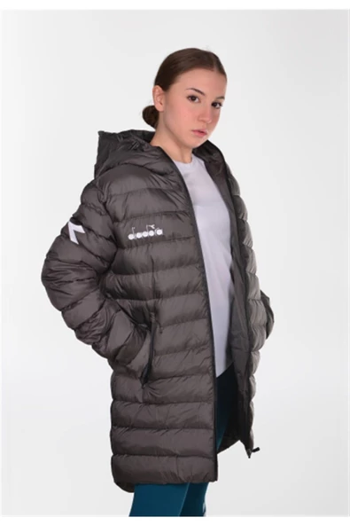 Diadora Roy Anarok - Kadın Antrasit Uzun Şişme Mont - RoyAnarokKdn - 2